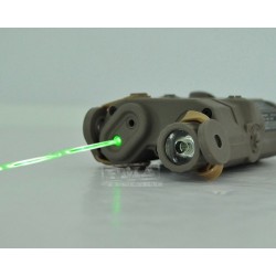 AN/PEQ-15 GREEN Laser Flashlight TAN