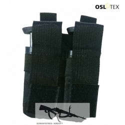 OSLOTEX Portagranada 40mm o Cargador Pistola Doble Velcro BK